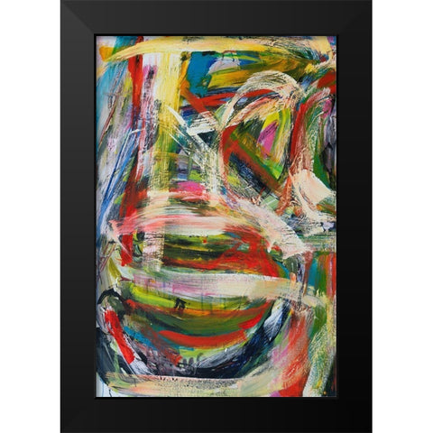 Rock Star II Black Modern Wood Framed Art Print by Fuchs, Jodi