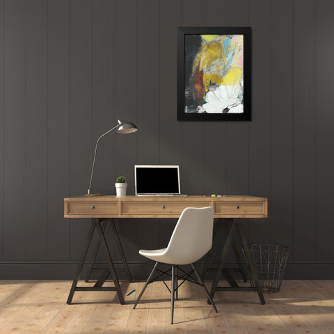 Abstract Koi Pond I Black Modern Wood Framed Art Print by Fuchs, Jodi