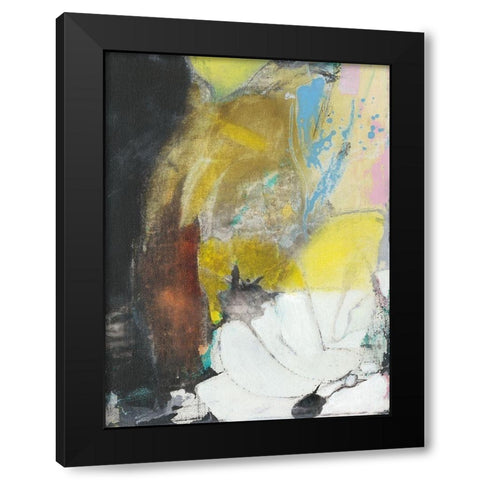 Abstract Koi Pond I Black Modern Wood Framed Art Print with Double Matting by Fuchs, Jodi