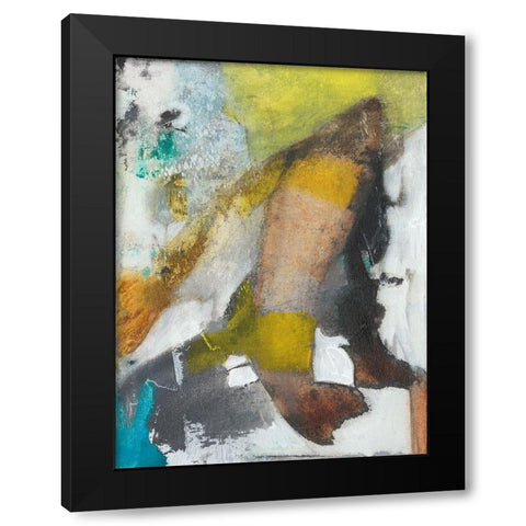 Abstract Koi Pond II Black Modern Wood Framed Art Print by Fuchs, Jodi