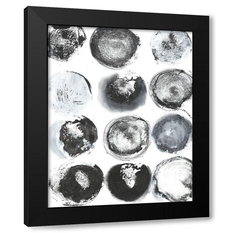 BandW Imprint II Black Modern Wood Framed Art Print with Double Matting by Fuchs, Jodi