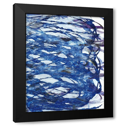 Blue Infinity I Black Modern Wood Framed Art Print by Fuchs, Jodi