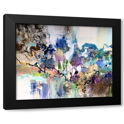 Rainbow Blue I Black Modern Wood Framed Art Print with Double Matting by Gardner, Jennifer