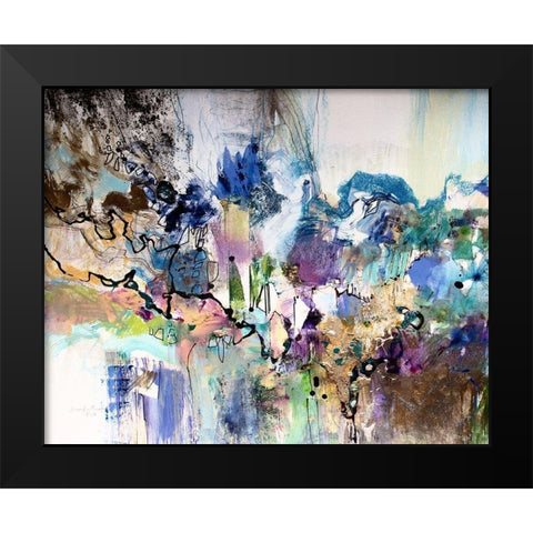 Rainbow Blue I Black Modern Wood Framed Art Print by Gardner, Jennifer
