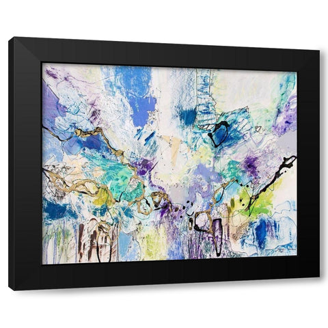 Rainbow Blue IV Black Modern Wood Framed Art Print with Double Matting by Gardner, Jennifer
