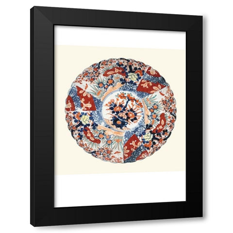 Imari Porcelain I Black Modern Wood Framed Art Print with Double Matting by Vision Studio