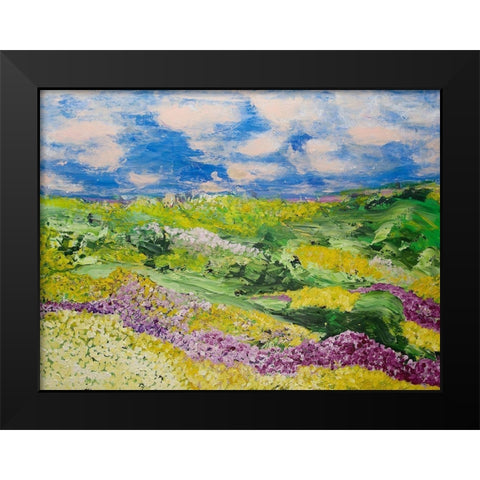 French Valley Black Modern Wood Framed Art Print by Friedlander, Allan