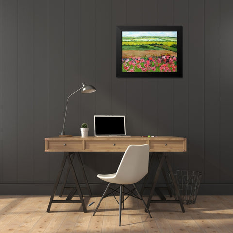 Ginger Green Black Modern Wood Framed Art Print by Friedlander, Allan