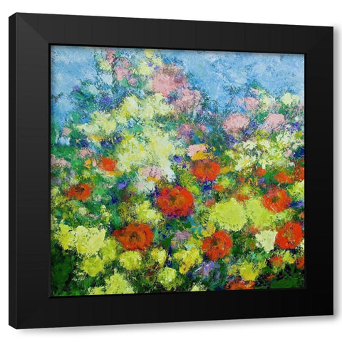 Garden Shower Black Modern Wood Framed Art Print by Friedlander, Allan