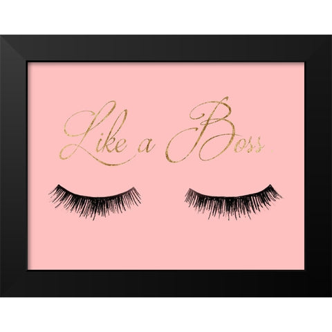 Girl Boss I Black Modern Wood Framed Art Print by Ludwig, Alicia