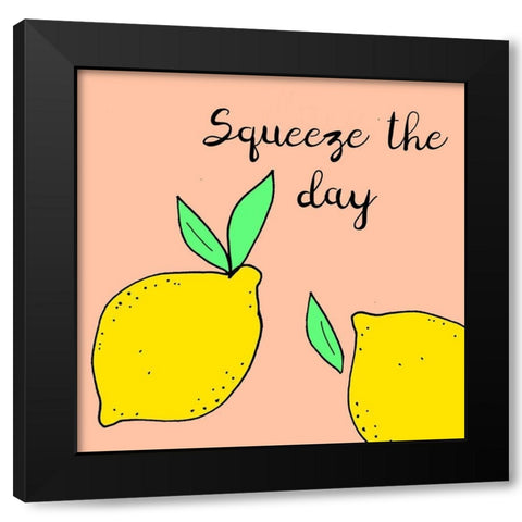 Lemon Squeeze I Black Modern Wood Framed Art Print with Double Matting by Sizemore, Natalie