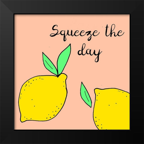 Lemon Squeeze I Black Modern Wood Framed Art Print by Sizemore, Natalie