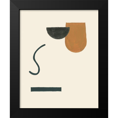 Intraconnected IV Black Modern Wood Framed Art Print by Wang, Melissa