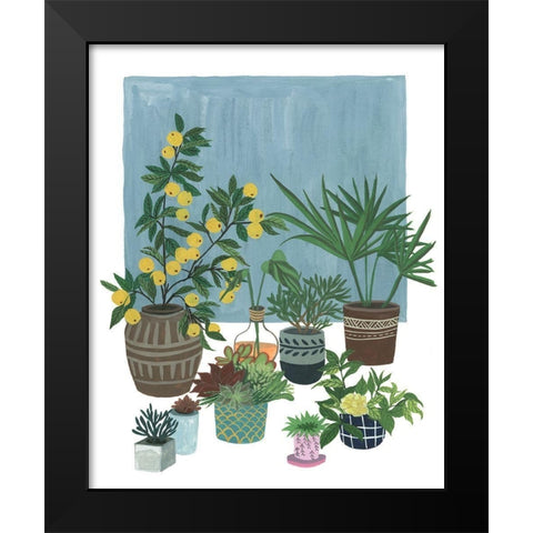 A Portrait of Plants II Black Modern Wood Framed Art Print by Wang, Melissa