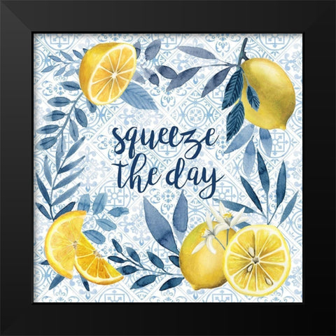 Citrus Sayings II Black Modern Wood Framed Art Print by Popp, Grace