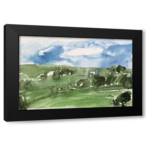 Living in the Mountains III Black Modern Wood Framed Art Print with Double Matting by Wang, Melissa