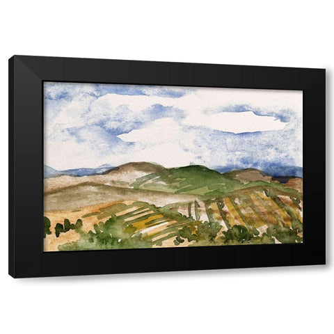 Living in the Mountains VI Black Modern Wood Framed Art Print with Double Matting by Wang, Melissa