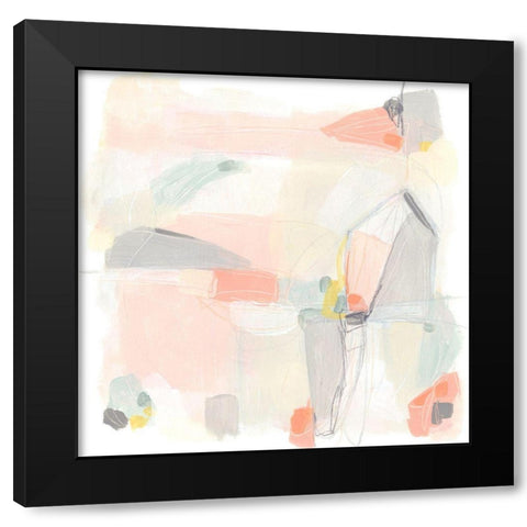 Pastel Prism I Black Modern Wood Framed Art Print with Double Matting by Vess, June Erica