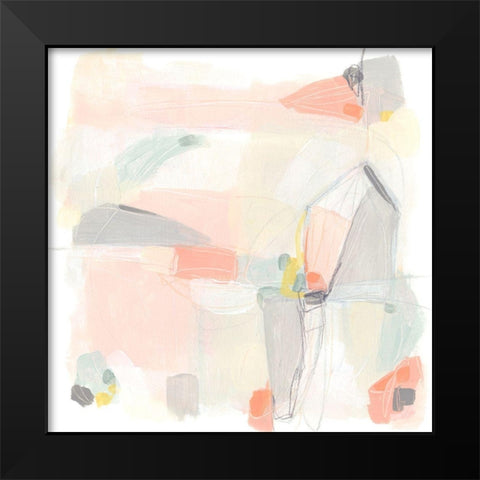 Pastel Prism I Black Modern Wood Framed Art Print by Vess, June Erica