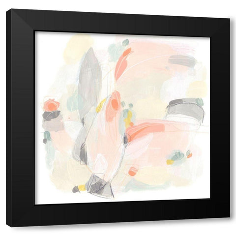 Pastel Prism II Black Modern Wood Framed Art Print by Vess, June Erica