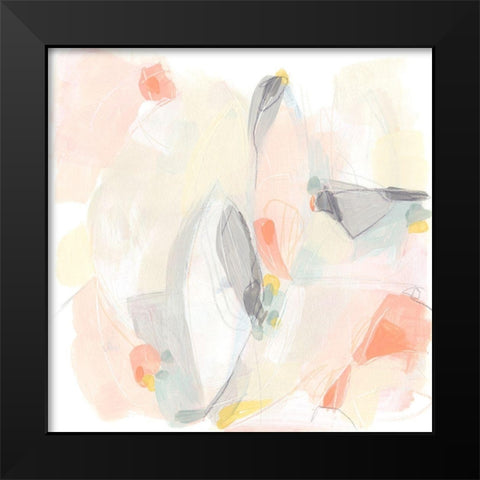 Pastel Prism III Black Modern Wood Framed Art Print by Vess, June Erica