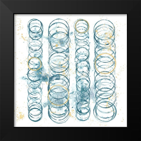 Seismic Order I Black Modern Wood Framed Art Print by Guthrie, Jenna