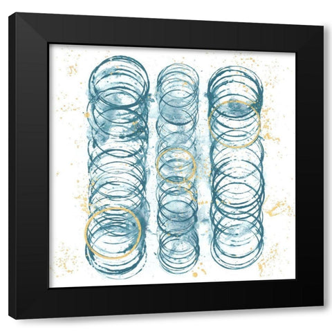 Seismic Order II Black Modern Wood Framed Art Print by Guthrie, Jenna