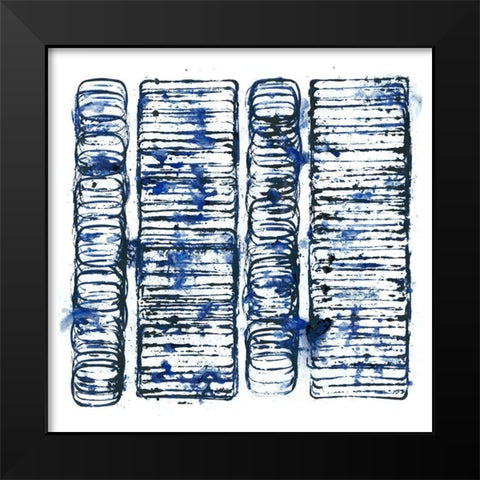 Seismic Order VI Black Modern Wood Framed Art Print by Guthrie, Jenna