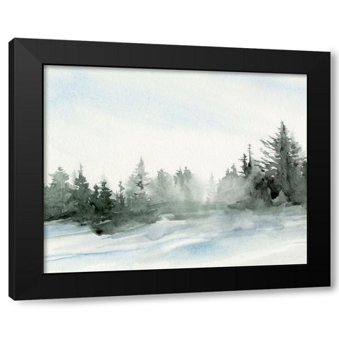 Evergreens in the Distance I Black Modern Wood Framed Art Print by Parker, Jennifer Paxton