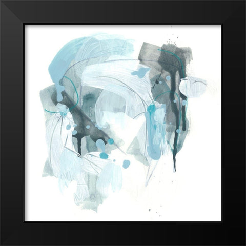 Liquid Notation I Black Modern Wood Framed Art Print by Vess, June Erica