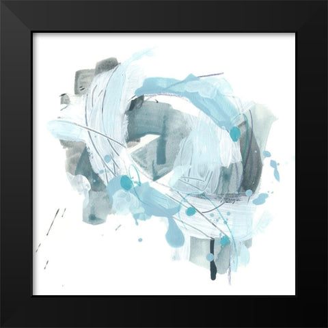 Liquid Notation III Black Modern Wood Framed Art Print by Vess, June Erica