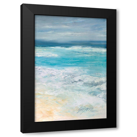 Storm at Sea II Black Modern Wood Framed Art Print by Wilkins, Suzanne