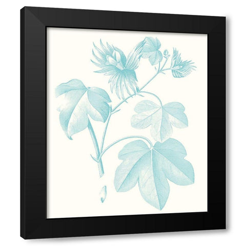 Botanical Study in Spa IV Black Modern Wood Framed Art Print with Double Matting by Vision Studio