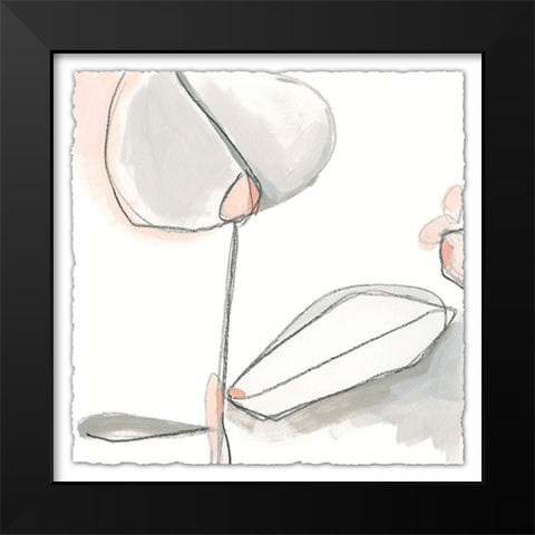 Blush Affinity I Black Modern Wood Framed Art Print by Vess, June Erica