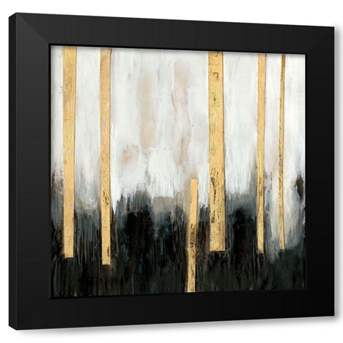 Gilt Treeline II Black Modern Wood Framed Art Print by Goldberger, Jennifer