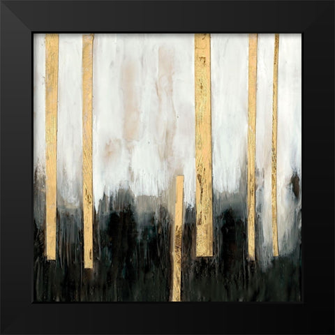 Gilt Treeline II Black Modern Wood Framed Art Print by Goldberger, Jennifer