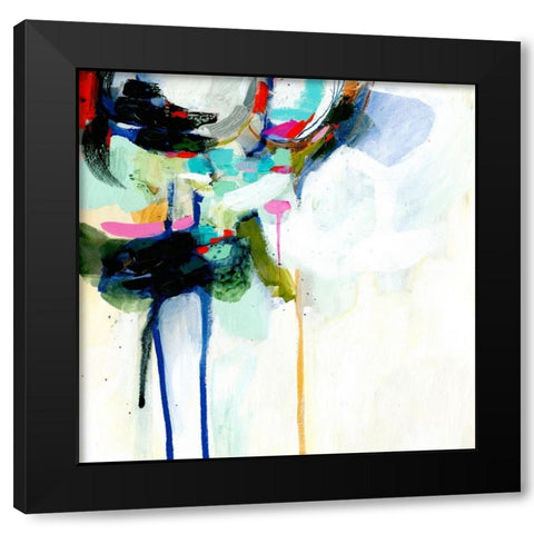 Collider IV Black Modern Wood Framed Art Print with Double Matting by Borges, Victoria