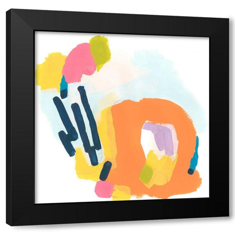 Shorthand VII Black Modern Wood Framed Art Print with Double Matting by Vess, June Erica