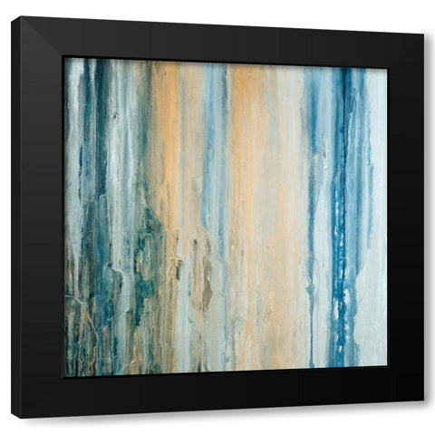 Tiger Stripes II Black Modern Wood Framed Art Print with Double Matting by Guererra, Teodora