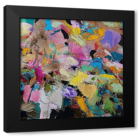 Capri Black Modern Wood Framed Art Print by Friedlander, Allan