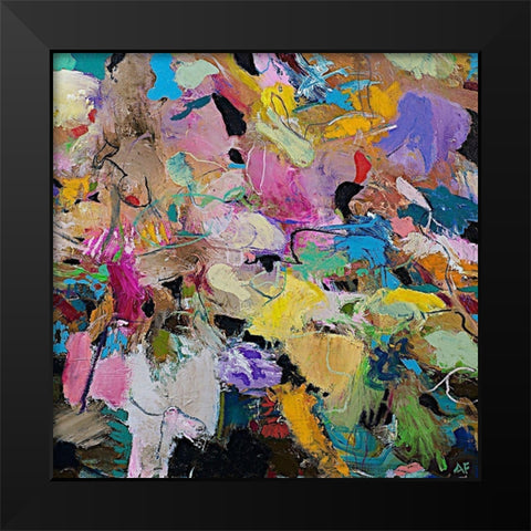 Capri Black Modern Wood Framed Art Print by Friedlander, Allan