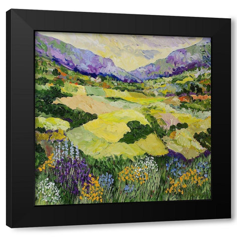 Cool Grass Black Modern Wood Framed Art Print by Friedlander, Allan