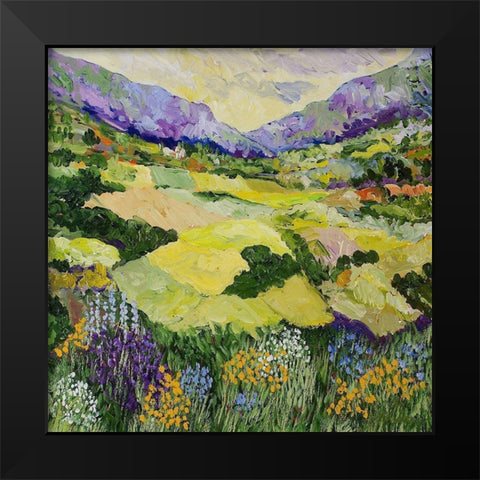 Cool Grass Black Modern Wood Framed Art Print by Friedlander, Allan
