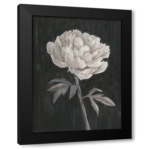 Black and White Flowers I Black Modern Wood Framed Art Print by Harper, Ethan