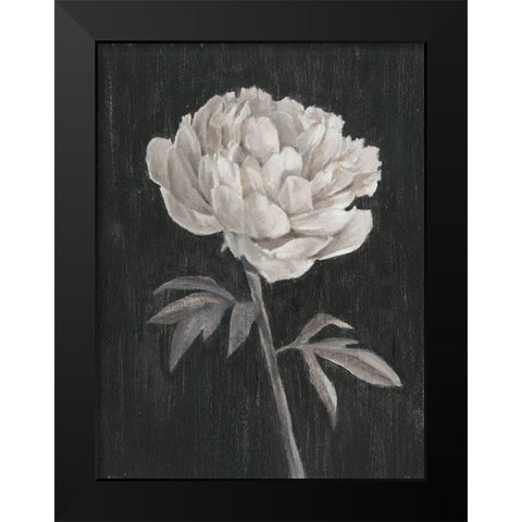 Black and White Flowers I Black Modern Wood Framed Art Print by Harper, Ethan