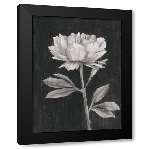 Black and White Flowers III Black Modern Wood Framed Art Print by Harper, Ethan