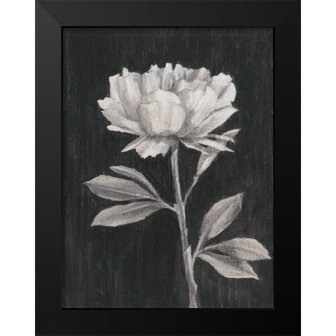 Black and White Flowers III Black Modern Wood Framed Art Print by Harper, Ethan