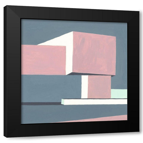 Shadow of the Walls IV Black Modern Wood Framed Art Print with Double Matting by Wang, Melissa