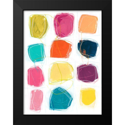 Vivid Windows II Black Modern Wood Framed Art Print by Vess, June Erica