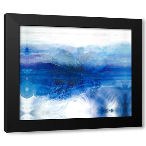 Restless Tide Black Modern Wood Framed Art Print with Double Matting by Guererra, Teodora